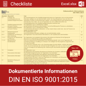 Muster ISO 9001 Pflichdokumente