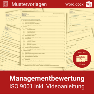 Muster zur Managementbewertung nach ISO 9001