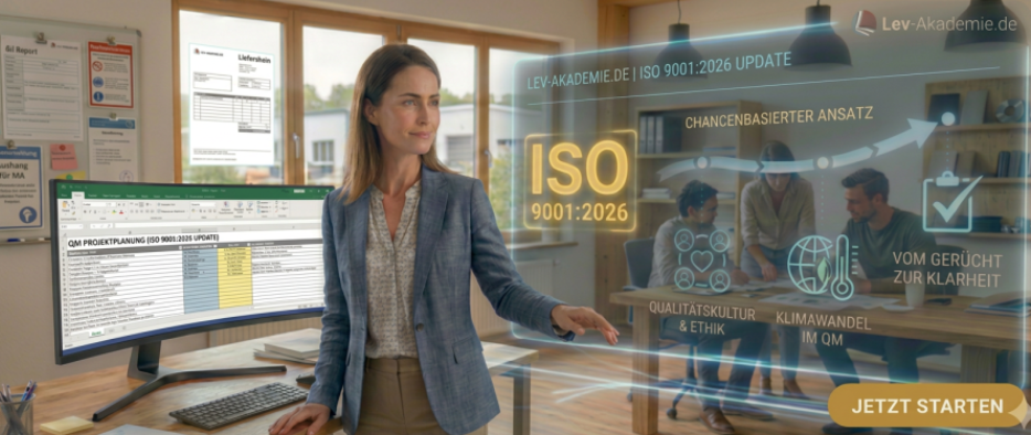 Starte jetzt mit der Vorbereitung auf die neue Revision ISO 9001:2026. Starte jetzt mit der Vorbereitung auf die neue Revision ISO 9001:2026.